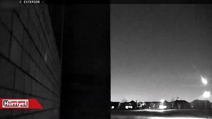 ABD'de düşen meteor net görüntülendi