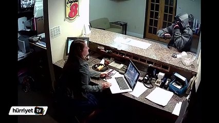 ABD'de Moteli soymak isteyen hırsız hüsrana uğradı