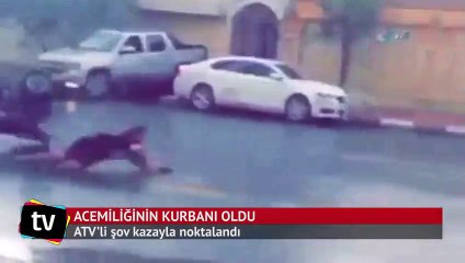 ABD'li genç arkadaşlarına hava atmak isterken...