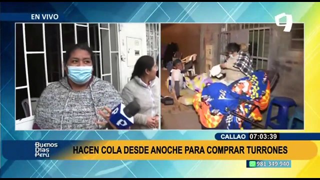 Largas colas en el Callao: personas durmieron en la calle en espera de comprar famosos turrones