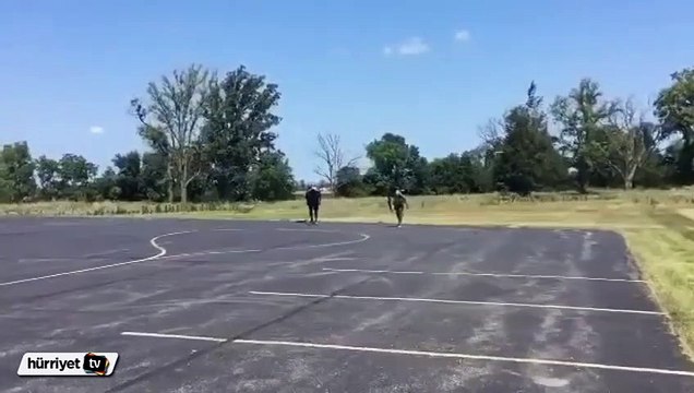 Genç jimnastikçilerden harika atlayış