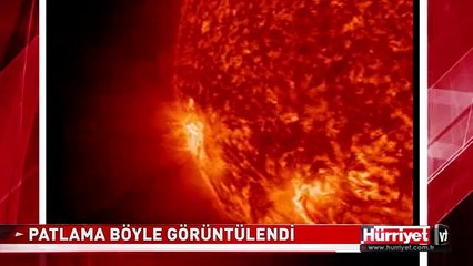 NASA GÜNEŞ'TE SON PATLAMANIN GÖRÜNTÜLERİNİ YAYINLADI