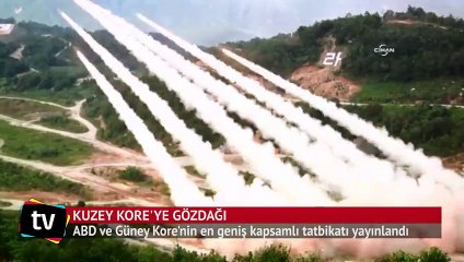 Kuzey Kore'ye böyle gözdağı verdiler