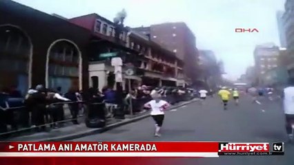 BOSTON'DAKİ PATLAMA ANI AMATÖR KAMERADA