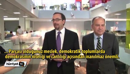 ABD Büyükelçisi John Bass'tan Hürriyet'e 'geçmiş olsun' ziyareti