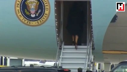 Trump çiftinin arasındaki gerilim kameralara yansıdı