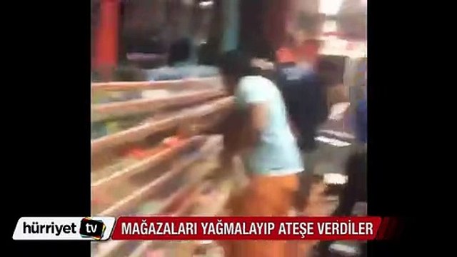 ABD'de protestocular mağazaları yağmalayıp ateşe verdiler