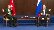 Erdoğan ve Putin'in Astana'daki görüşmesi başladı