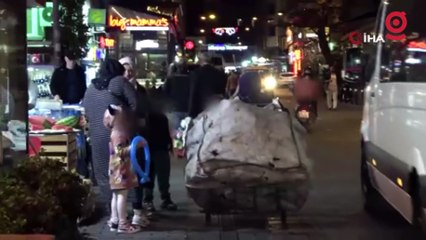 Beyoğlu’nda gece yakalanan dilenciler sabah dilenmeye devam etti
