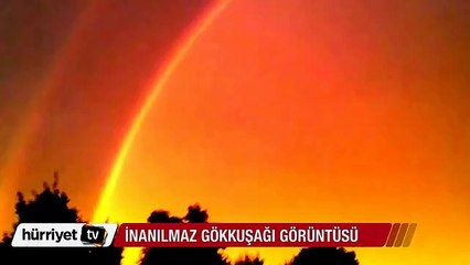 ABD'de ilginç gökkuşağı görüntüsü