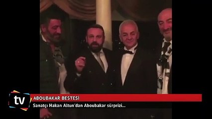 Sanatçı Hakan Altun'dan Aboubakar sürprizi...