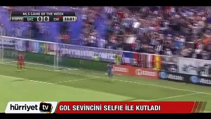 Gol sevincini selfie ile kutladı