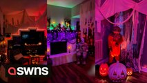 Halloween obsessed couple spend £6,000 decorating their house celebrating the season for three months every year