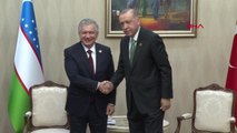 Cumhurbaşkanı Erdoğan, Özbekistan Cumhurbaşkanı ile görüştü