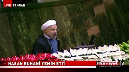 İRAN'IN YENİ CUMHURBAŞKANI HASAN RUHANİ YEMİN ETTİ