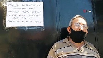 Evinin kapısına "Korona virüs var, misafir kabul etmiyoruz" yazısı astı