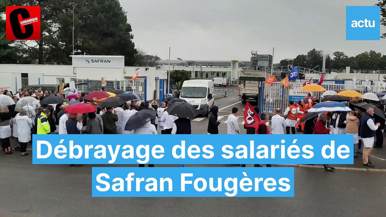 Fougères débrayage à Safran