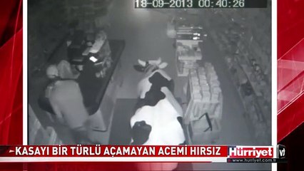 ACEMİ HIRSIZIN KASA İLE İMTİHANI