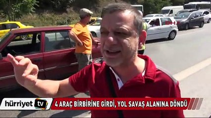 Acıbadem Köprüsü'nde kabus gibi kaza