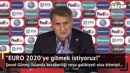 2020 Avrupa Şampiyonası'na gitmek istiyoruz