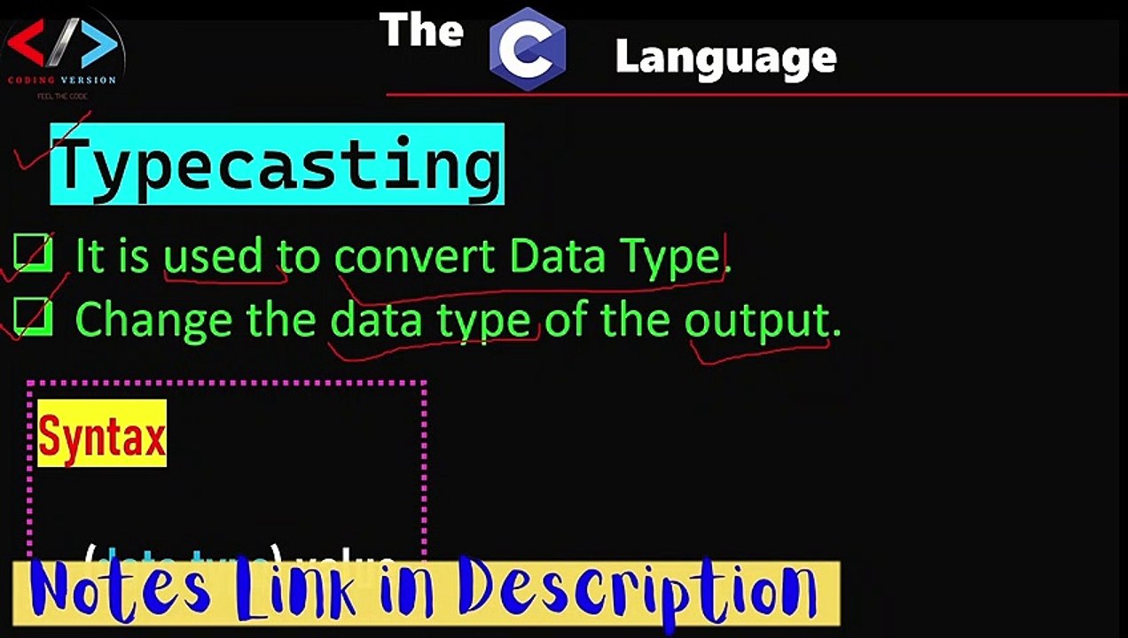 #18 Typecasting in C Language with example : C Tutorial in Hindi : #clanguage #typecasting