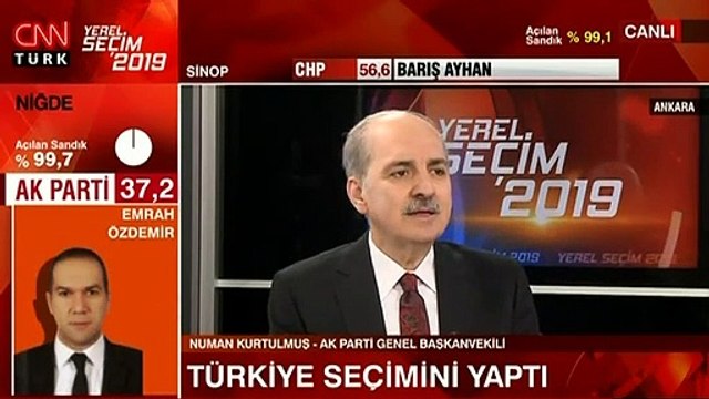 Numan Kurtulmuş: AK Parti'nin açık ara birinci parti olması da gerçekleşmiş oldu