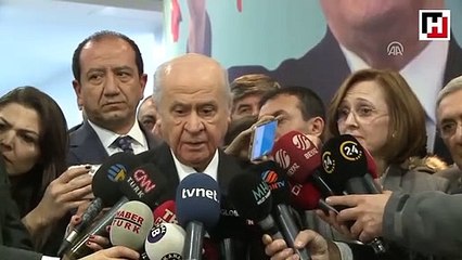 Devlet Bahçeli, gazetecilerin sorularını yanıtladı