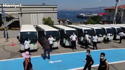 Adalar'da elektrikli araçlar seferlere başlıyor 