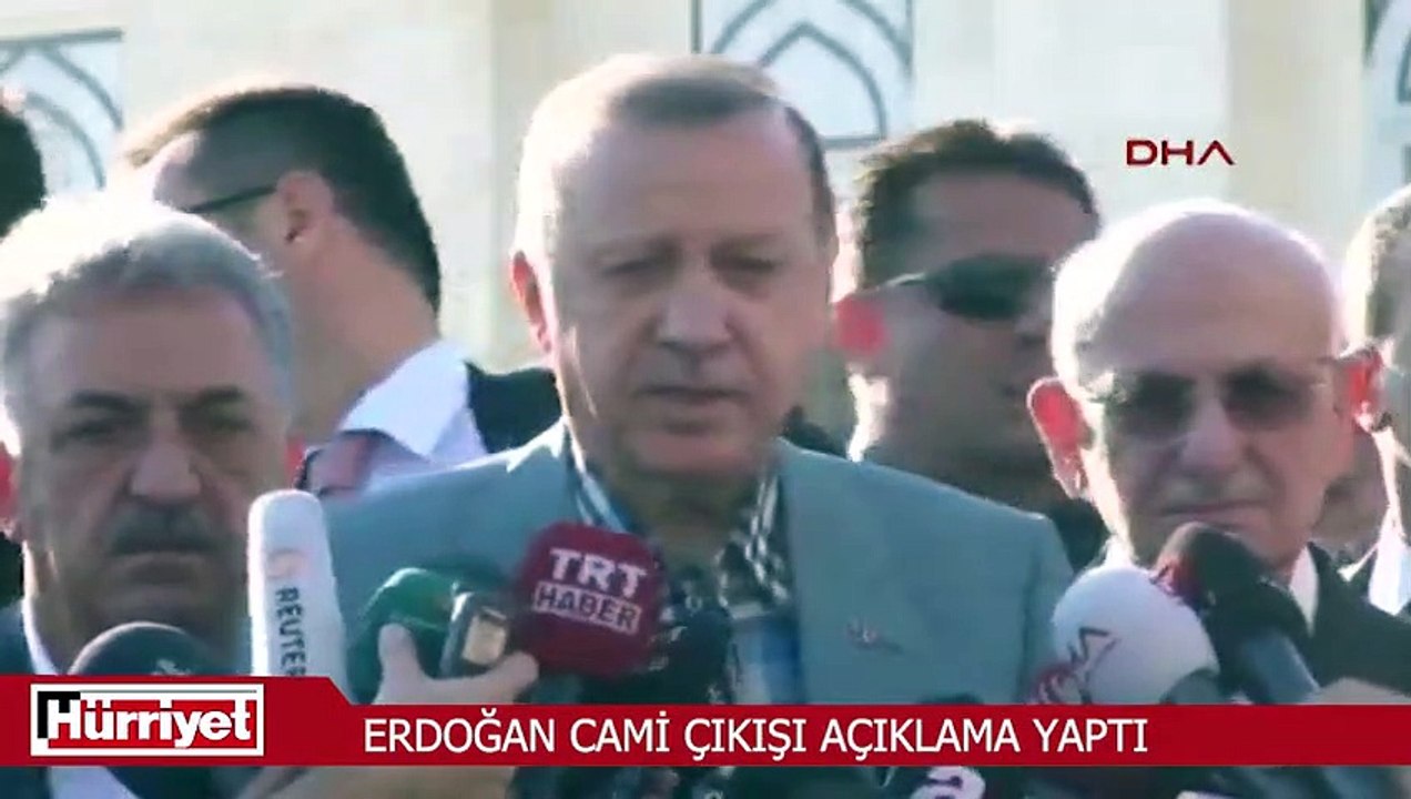 Cumhurbaşkanı Erdoğan cami çıkışı açıklama yaptı