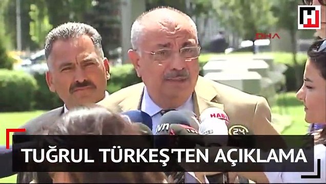 AK Partili Tuğrul Türkeş gazetecilere açıklamada bulundu