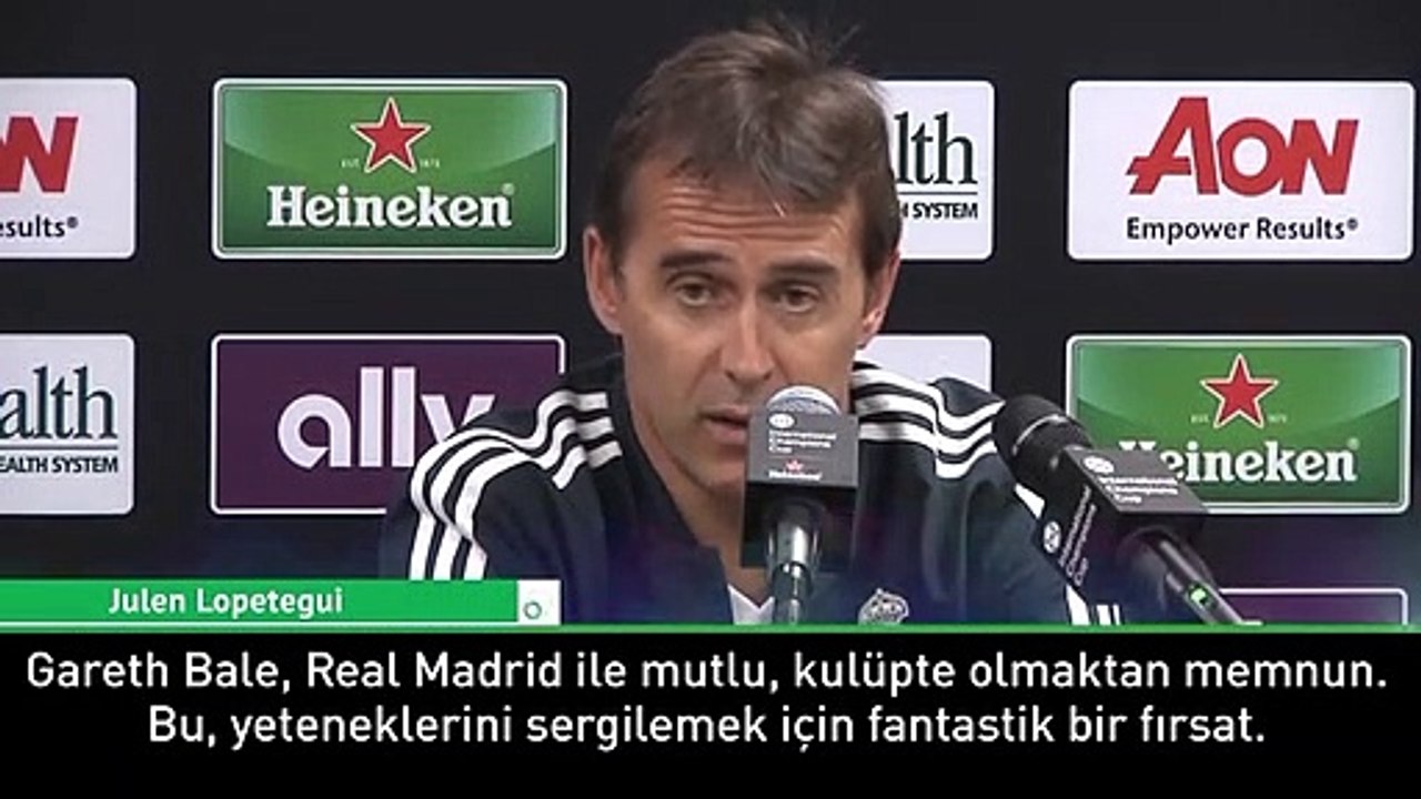 Lopetegui: Bale takımda kalacak
