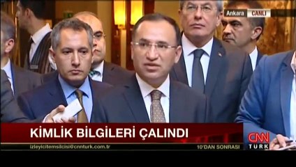 Bekir Bozdağ'dan sızıntı açıklaması