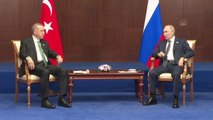 Cumhurbaşkanı Erdoğan'ın, Rusya Devlet Başkanı Putin ile Astana'daki görüşmesi sona erdi