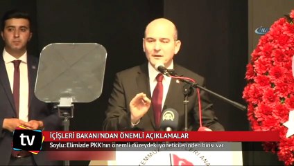 Soylu: Elimizde PKK'nın önemli düzeydeki yöneticilerinden birisi var