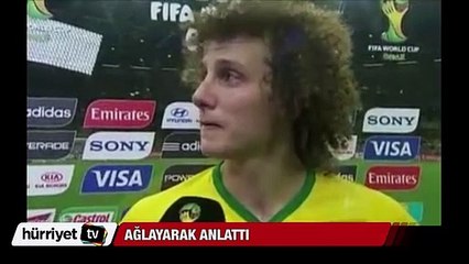 Brezilya yenilgisinin ardından David Luiz ağlayarak açıklama yaptı