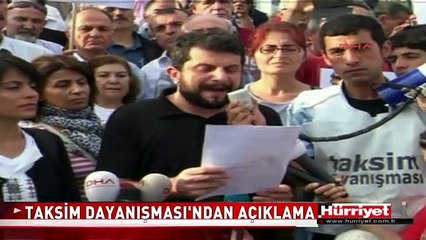 TAKSİM DAYANIŞMASI'NDAN GEZİ AÇIKLAMASI