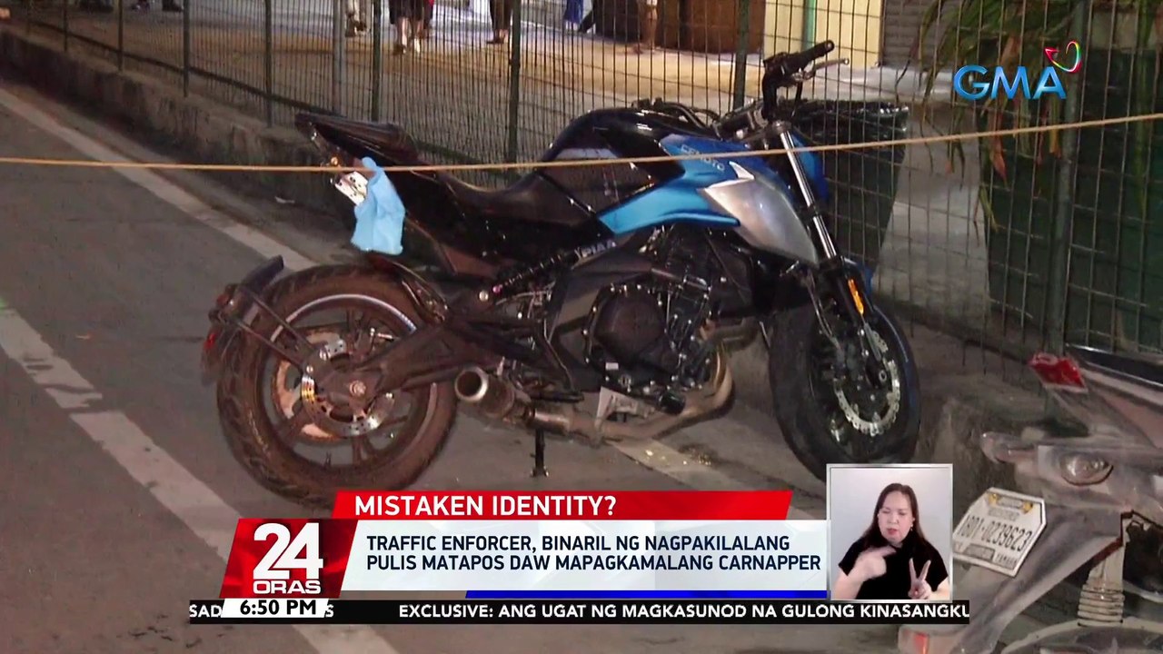 Traffic enforcer, binaril ng nagpakilalang pulis matapos daw mapagkamalang carnapper | 24 Oras