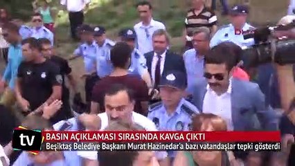 Ihlamur Park'ında yapılan basın açıklamasında kavga çıktı