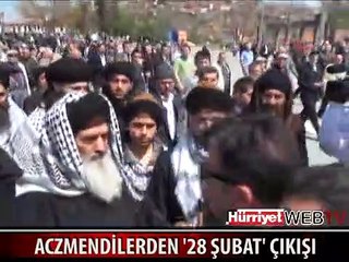 ACZMENDİLER 28 ŞUBAT İÇİN OTURMA EYLEMİNDE