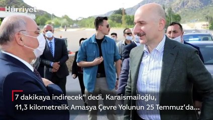 Amasya çevre yolu açılıyor