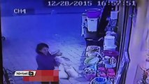 Leğen hırsızı kadın kameraya yakalandı