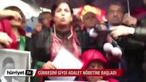 Cübbesini giydi adalet nöbetine başladı