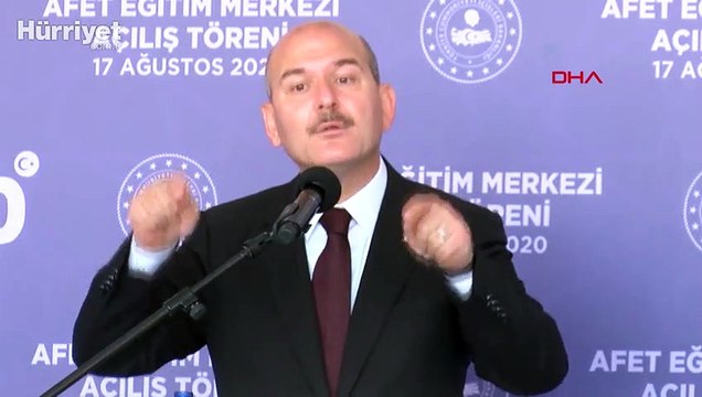İçişleri Bakanı Süleyman Soylu, İstanbul Afet Eğitim Merkezi Açılış töreninde açıklamalarda bulundu