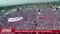 Adalet Mitingi alanı saat 15.30 itibariyle böyle görüntülendi