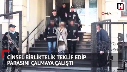 Cinsel birliktelik teklifiyle yaşlı adamı aldattı