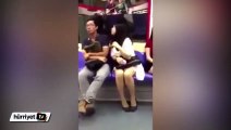 Metroda kadın adamı taciz etti