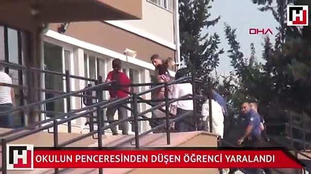Okulun 3'üncü kat penceresinden düşen öğrenci yaralandı