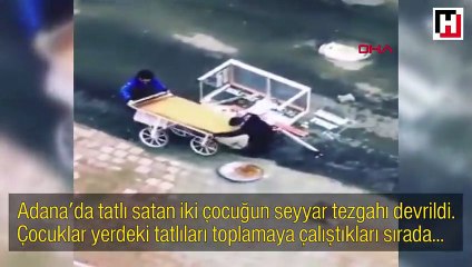 Tatlıları yola dökülen çocukları teselli ettiler