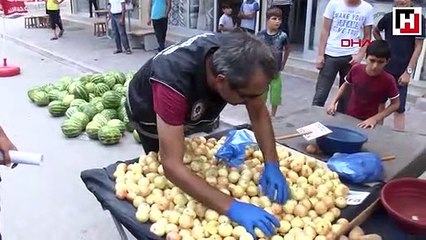 Karpuz ve soğan tezgahlarında uyuşturucu aradılar