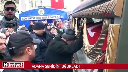 Polis memuru Şehit Astsubay için Kur'an okudu